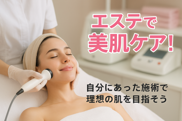 エステで美肌ケア！自分にあった施術を受ける