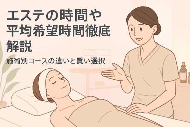 エステの時間や平均所要時間を徹底解説｜施術別コースの違いと賢い選び方